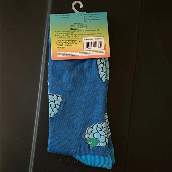 Blue Raspberry Crew Socks - Picture 2 of 2